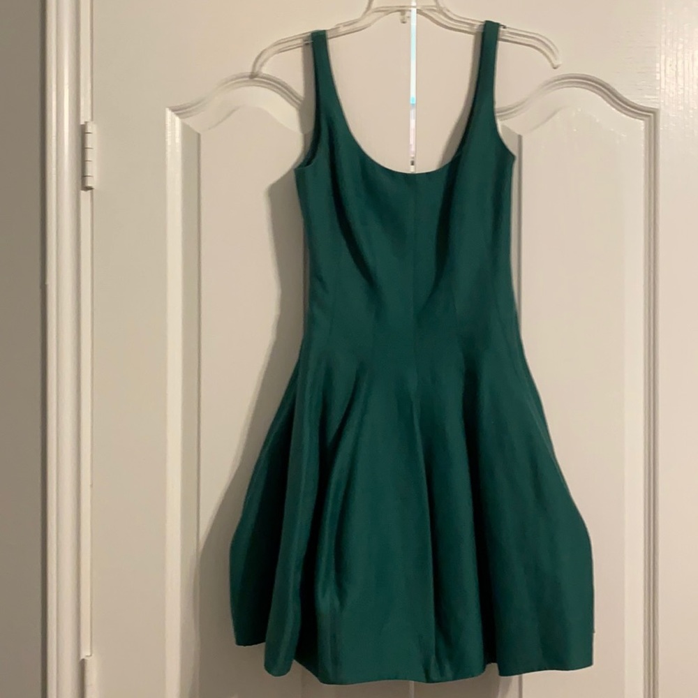 Halston Heritage Green Mini Dress
